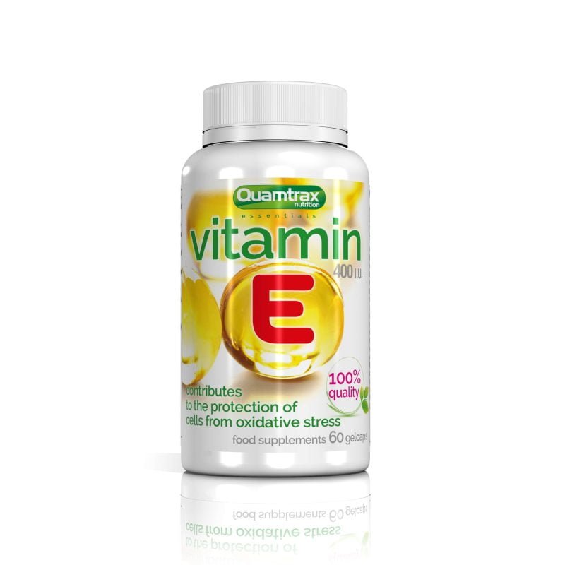 Quamtrax Essentials Vitamin E 60 capsules spada med vitamine in antioksidante.